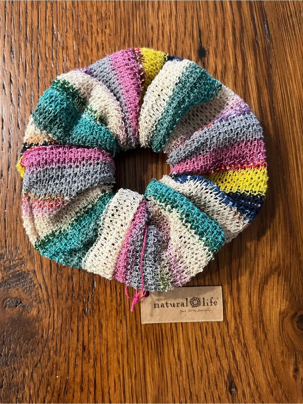 Natural Life Rainbow Hair Scrunchy